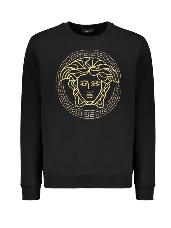 Versace Tops - Versace Medusa-Embellished Crewneck Sweatshirt